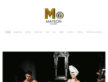 Tablet Screenshot of maysongallery.com